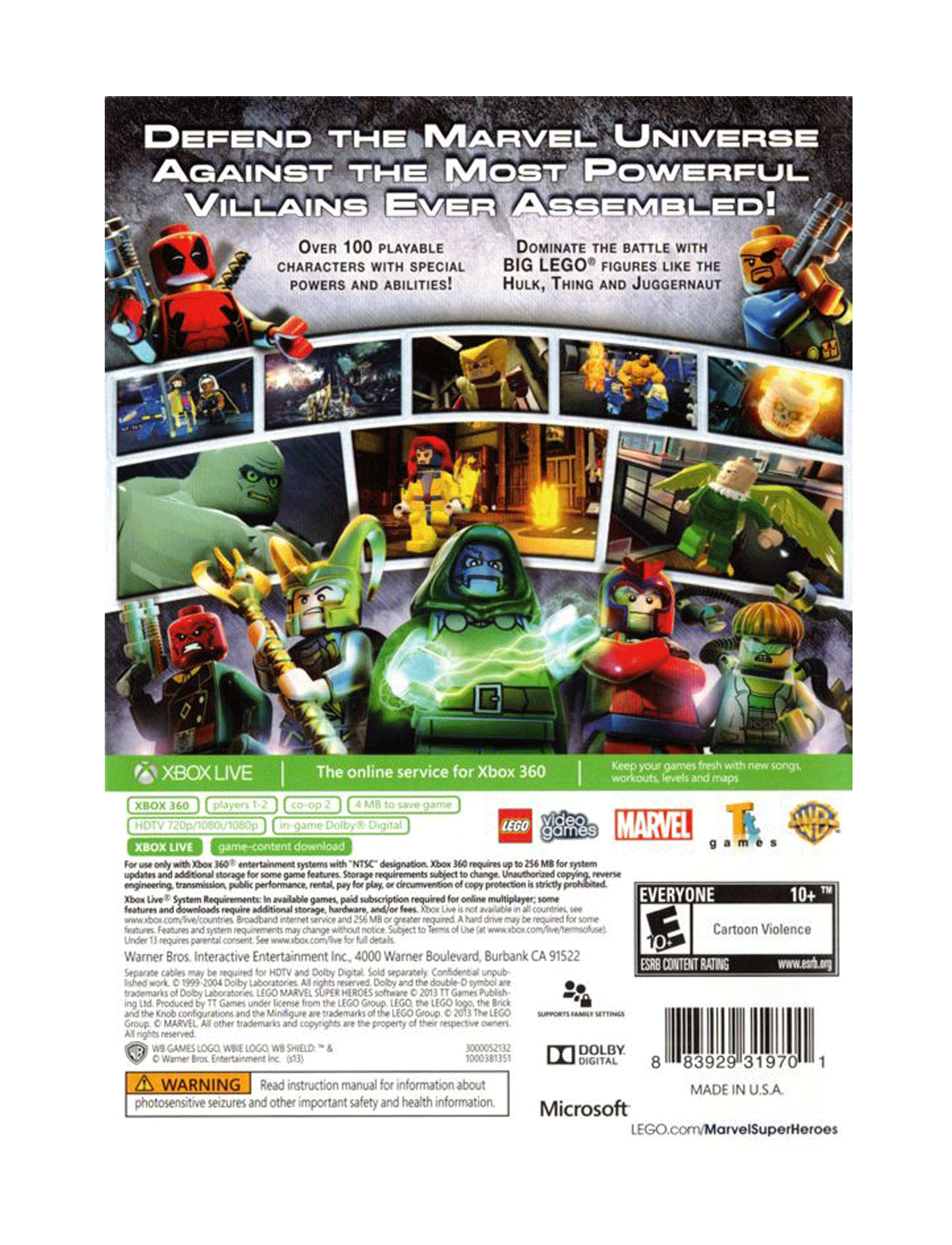 Lego Marvel Super Heroes (cib)