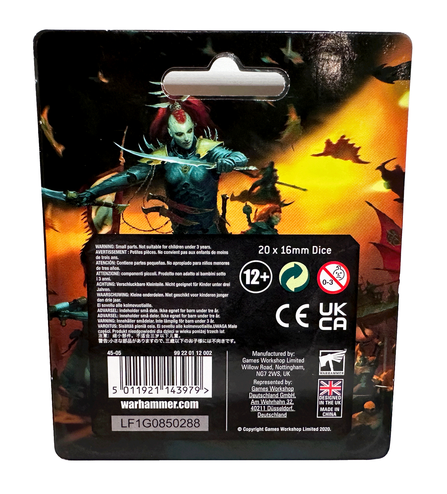 Warhammer 40K - Drukhari Dice (20 dice)