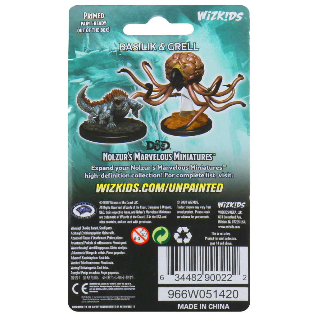 D&D Nolzur's Marvelous Miniatures Basilisk & Grell 90022