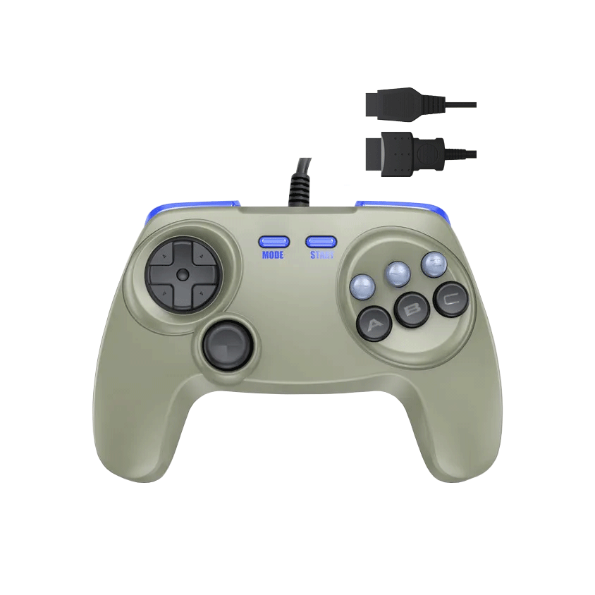 Brawler Gen Controller (Special Edition Gray) for Sega Genesis
