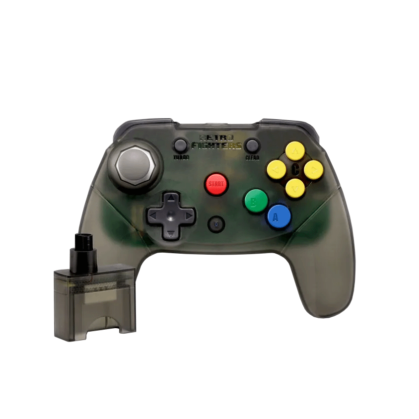 Brawler64 Wireless Edition Controller for N64 (Smoke Gray)