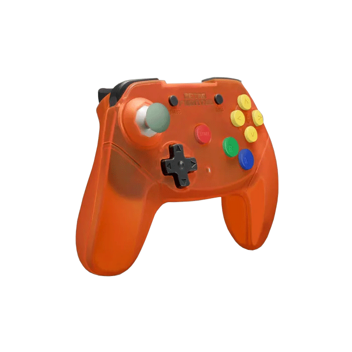 Brawler64 Wireless Edition (Translucent Orange) Controller for N64