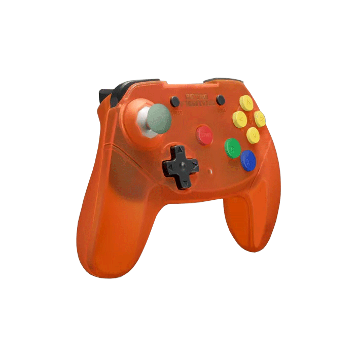 Brawler64 Wireless Edition Controller for N64 (Translucent Orange)