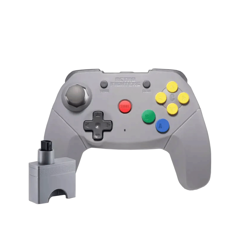 Brawler64 Wireless Edition Controller for N64 (Gray)