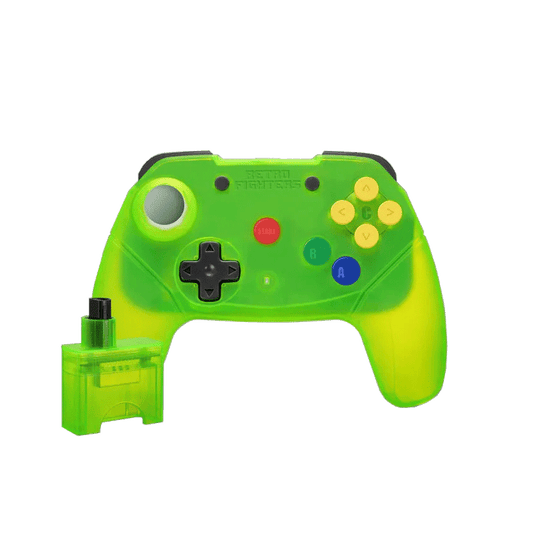 Brawler64 Wireless Edition Controller for N64 (Extreme Green) [Limited Edition]