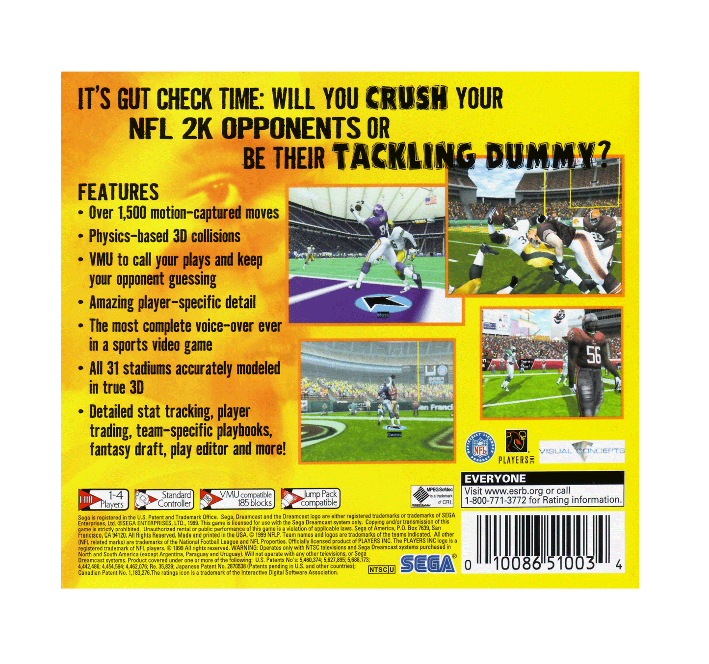 NFL 2k (cib)