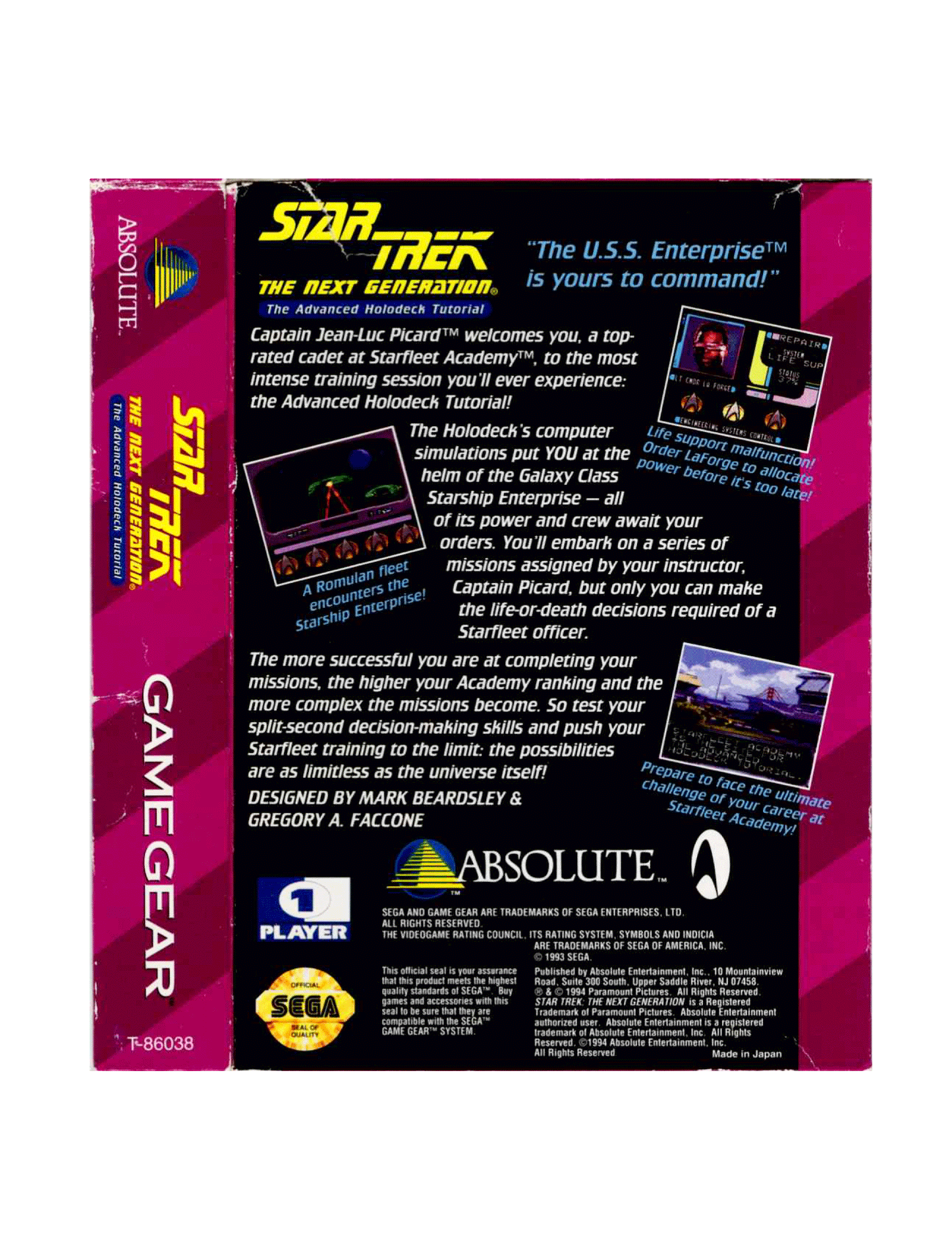 Star Trek The Next Generation The Advanced Holodeck Tutorial (cib)