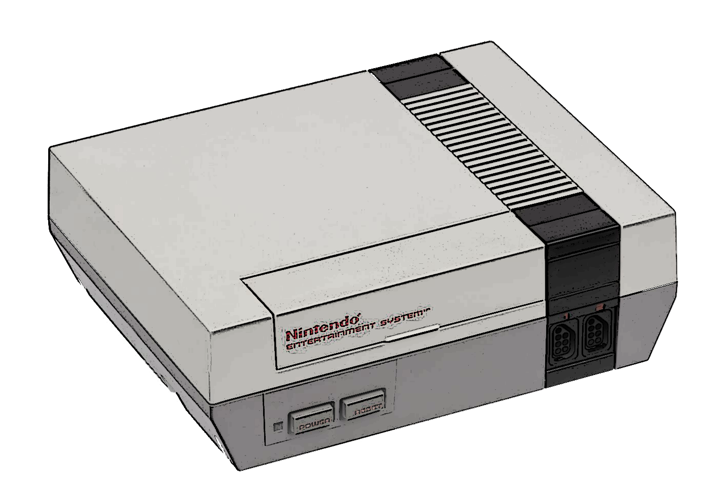 original nintendo entertainment system console deck nes toaster