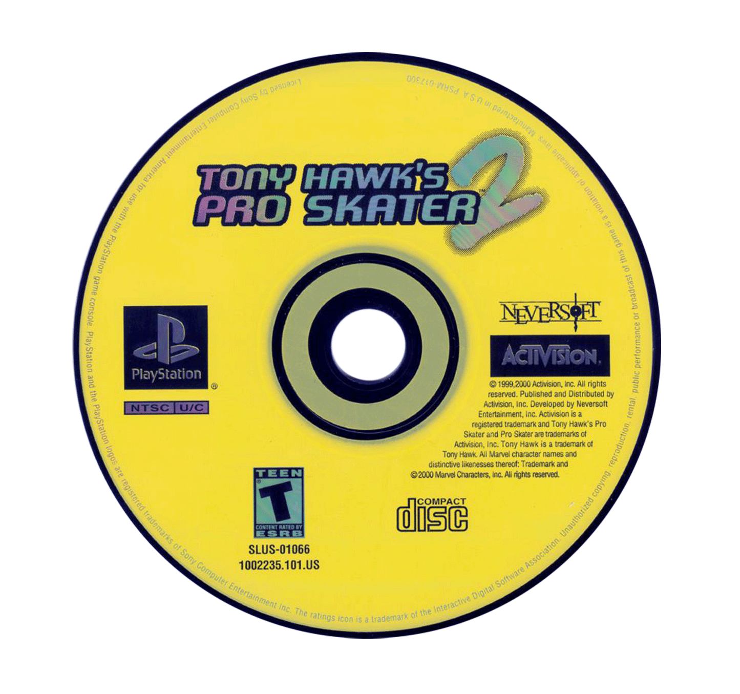 Tony Hawk Pro Skater 2 (disc)