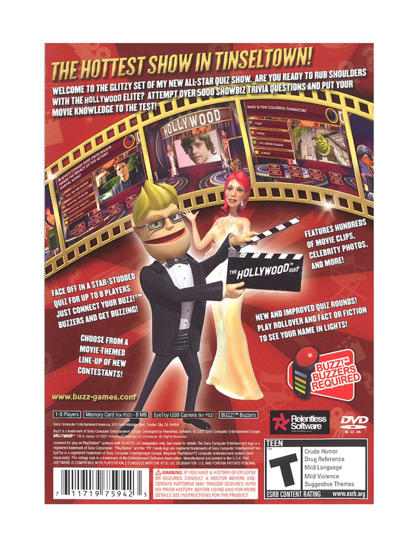 Buzz! The Hollywood Quiz (cib)