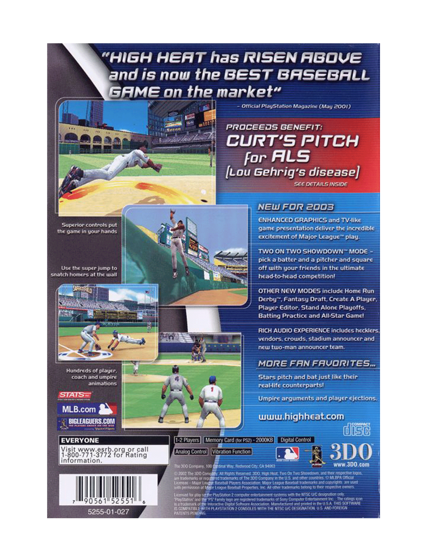 High Heat Major League Baseball 2003 (cib)