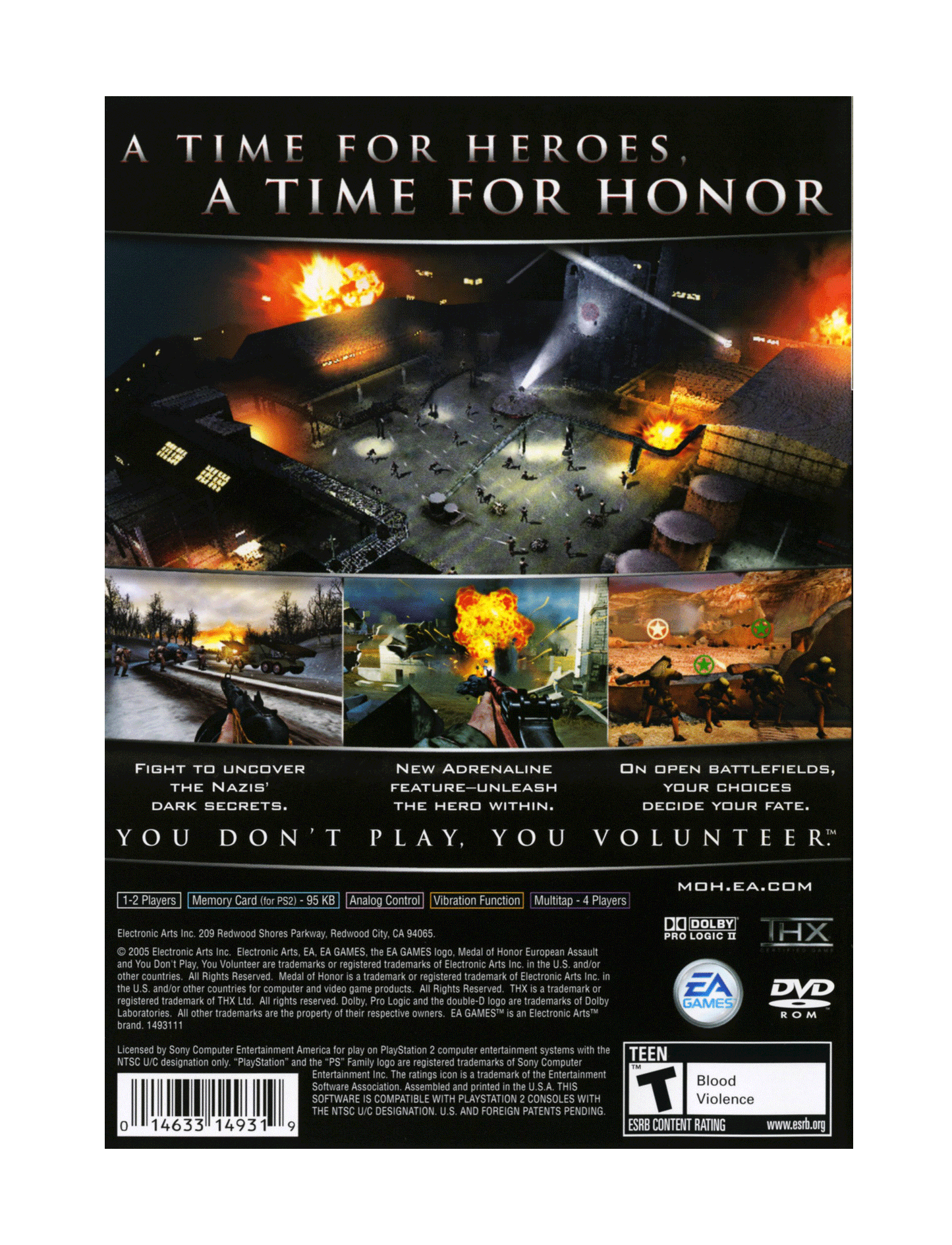 Medal of Honor European Assault (cib)