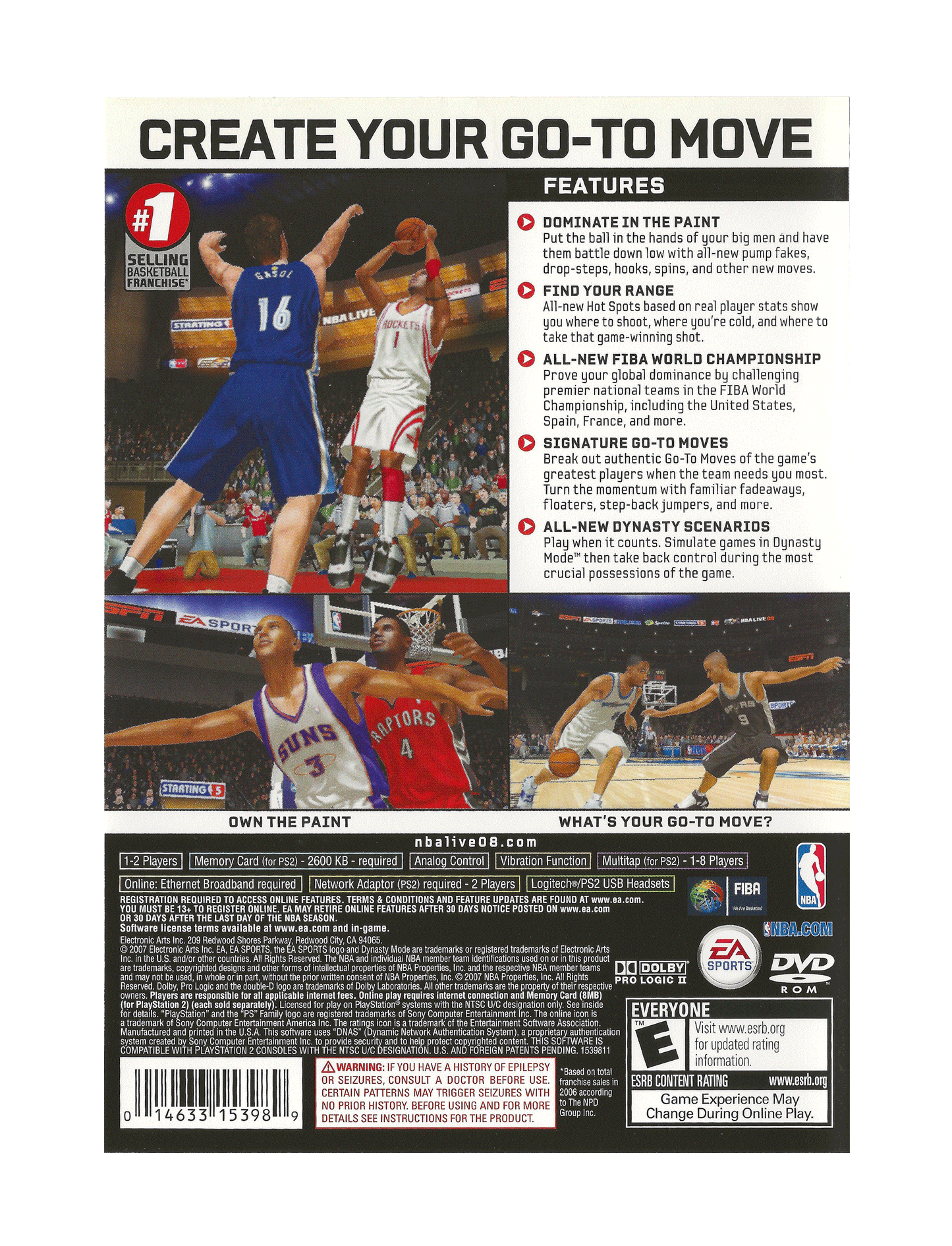 EA Sports NBA Live 08 (cib)