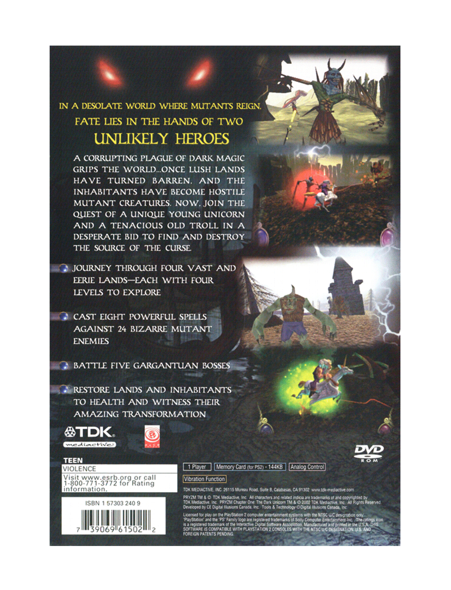 Pryzm Chapter One The Dark Unicorn (cib)