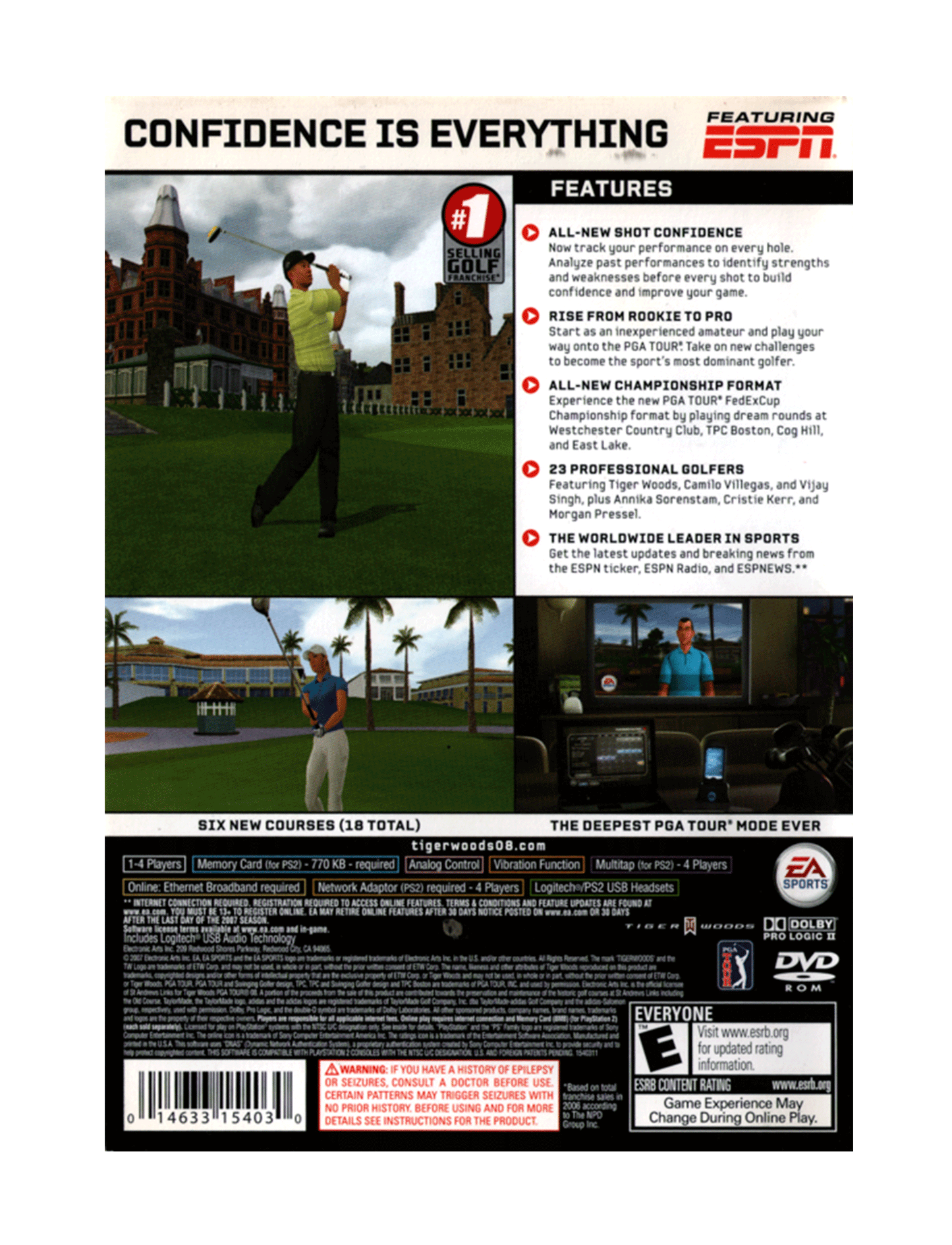 Tiger Woods PGA Tour 08 (cib)