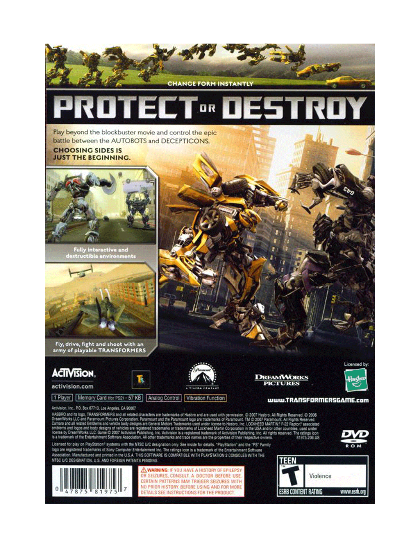 Transformers The Game (cib)