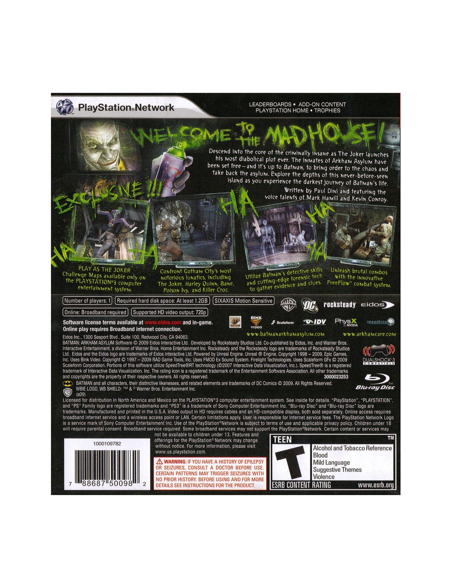 Batman Arkham Asylum (cib)