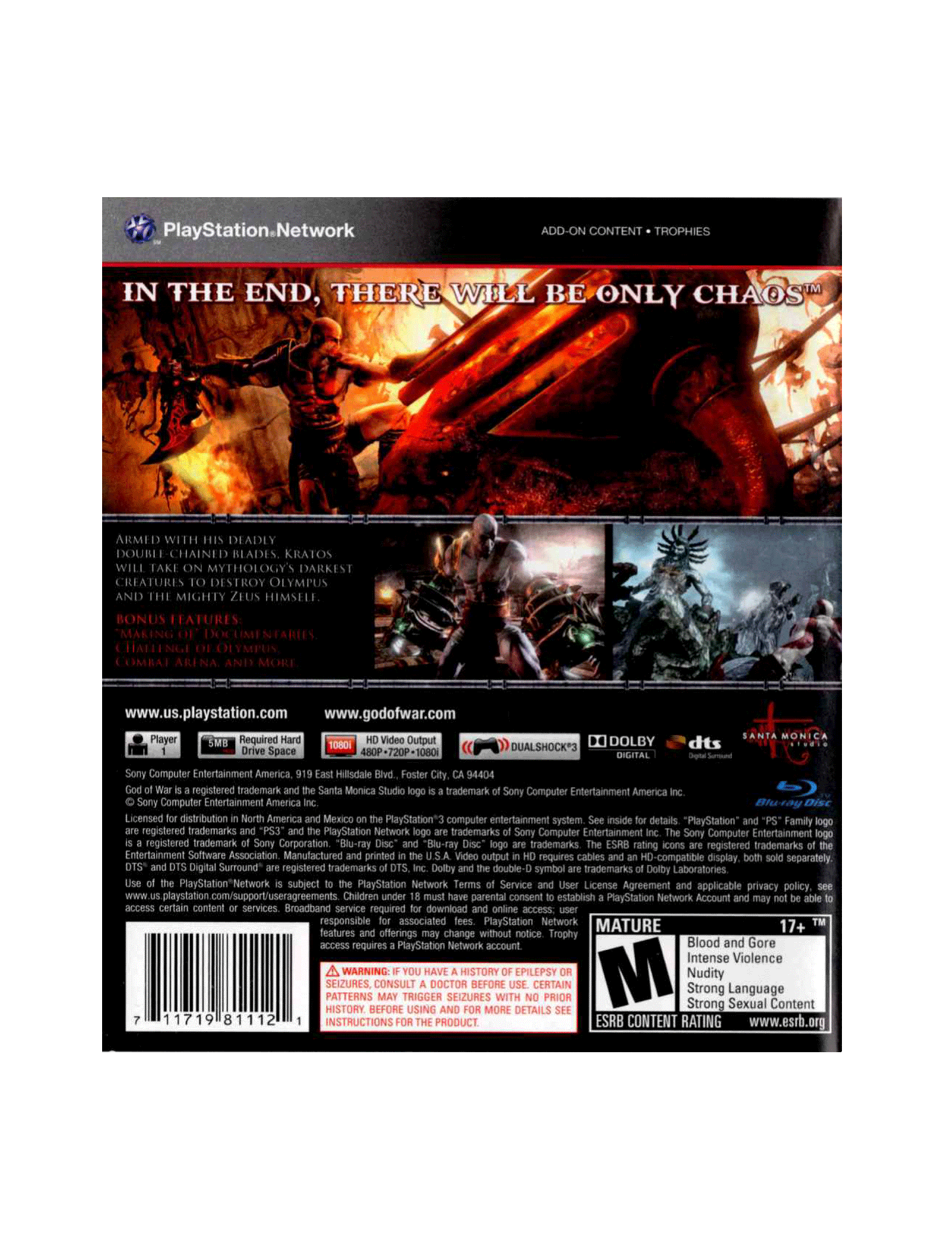God of War III (cib)