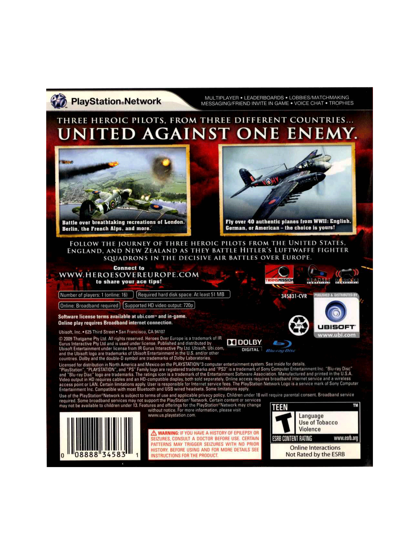 Heroes Over Europe (cib)