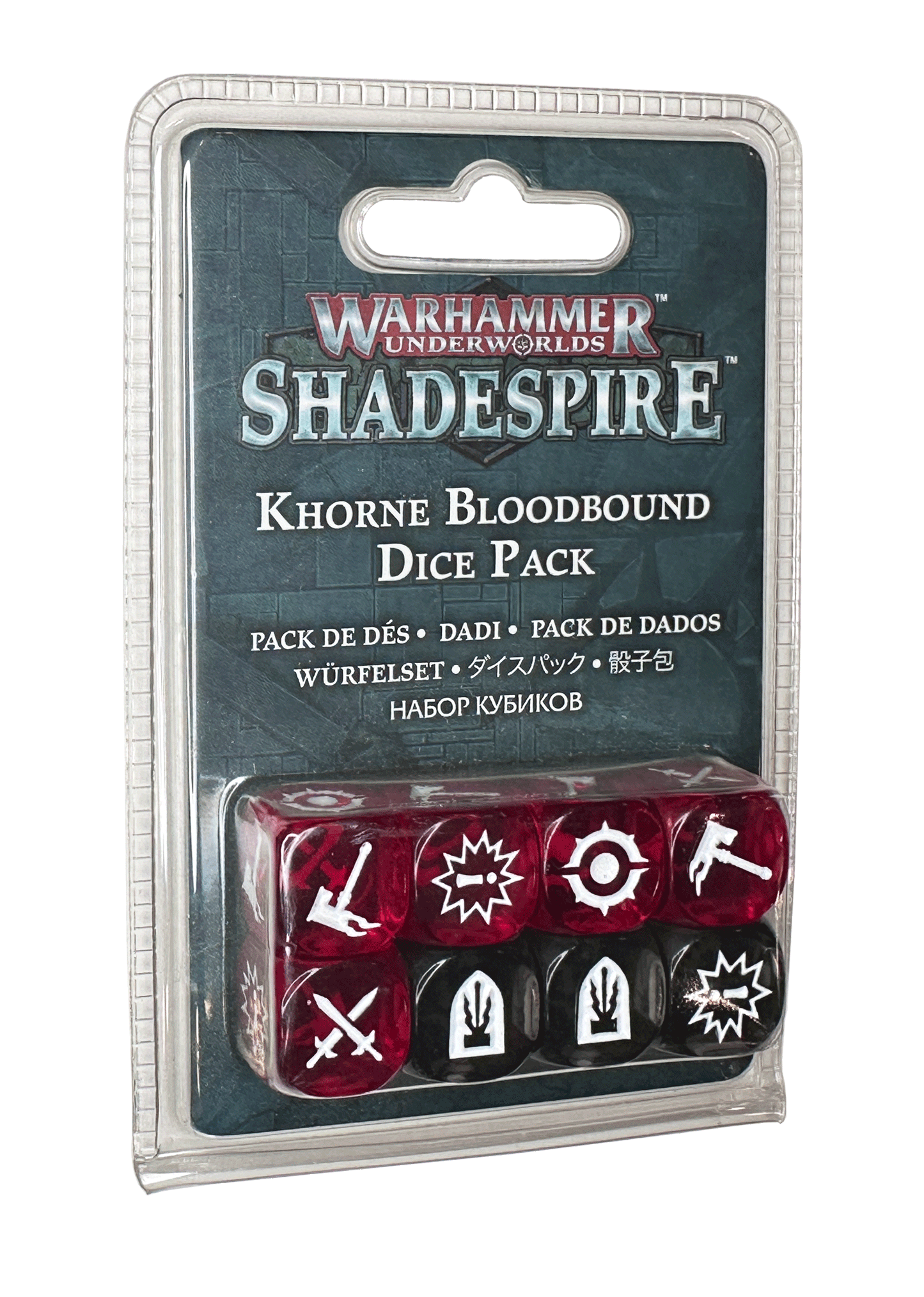 Warhammer Underworlds: Nightvault - Khorne Bloodbound Dice Pack (8 dice)