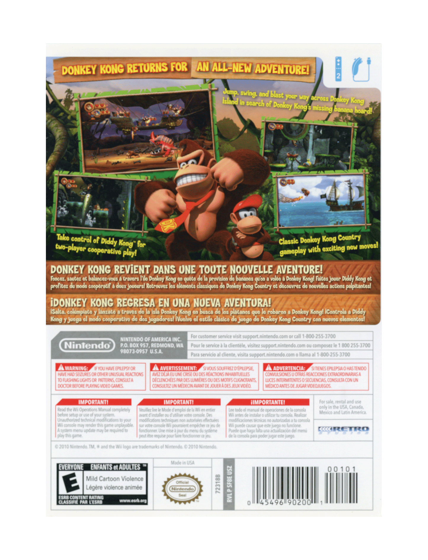 Donkey Kong Country Returns (cib)
