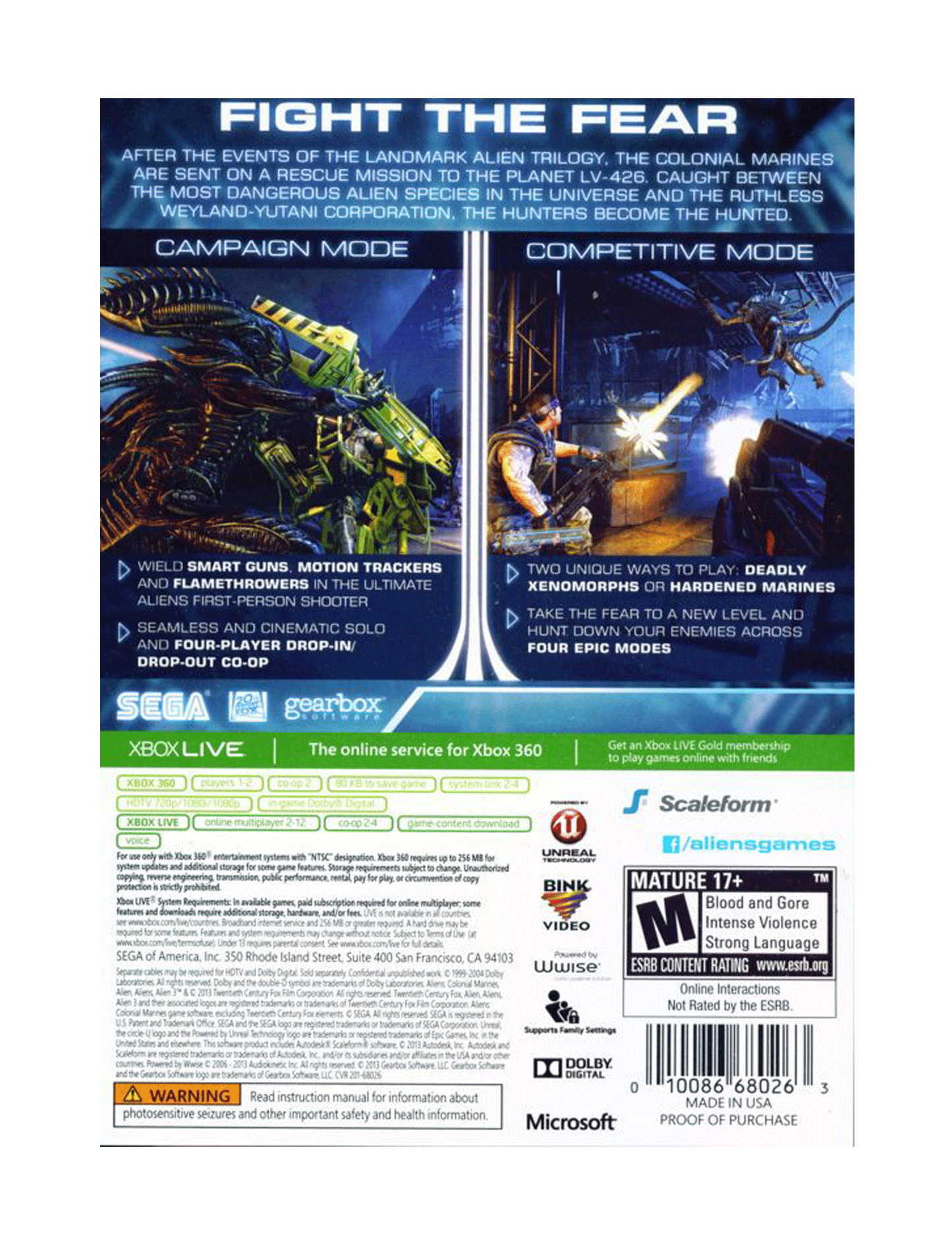 Aliens Colonial Marines (cib)