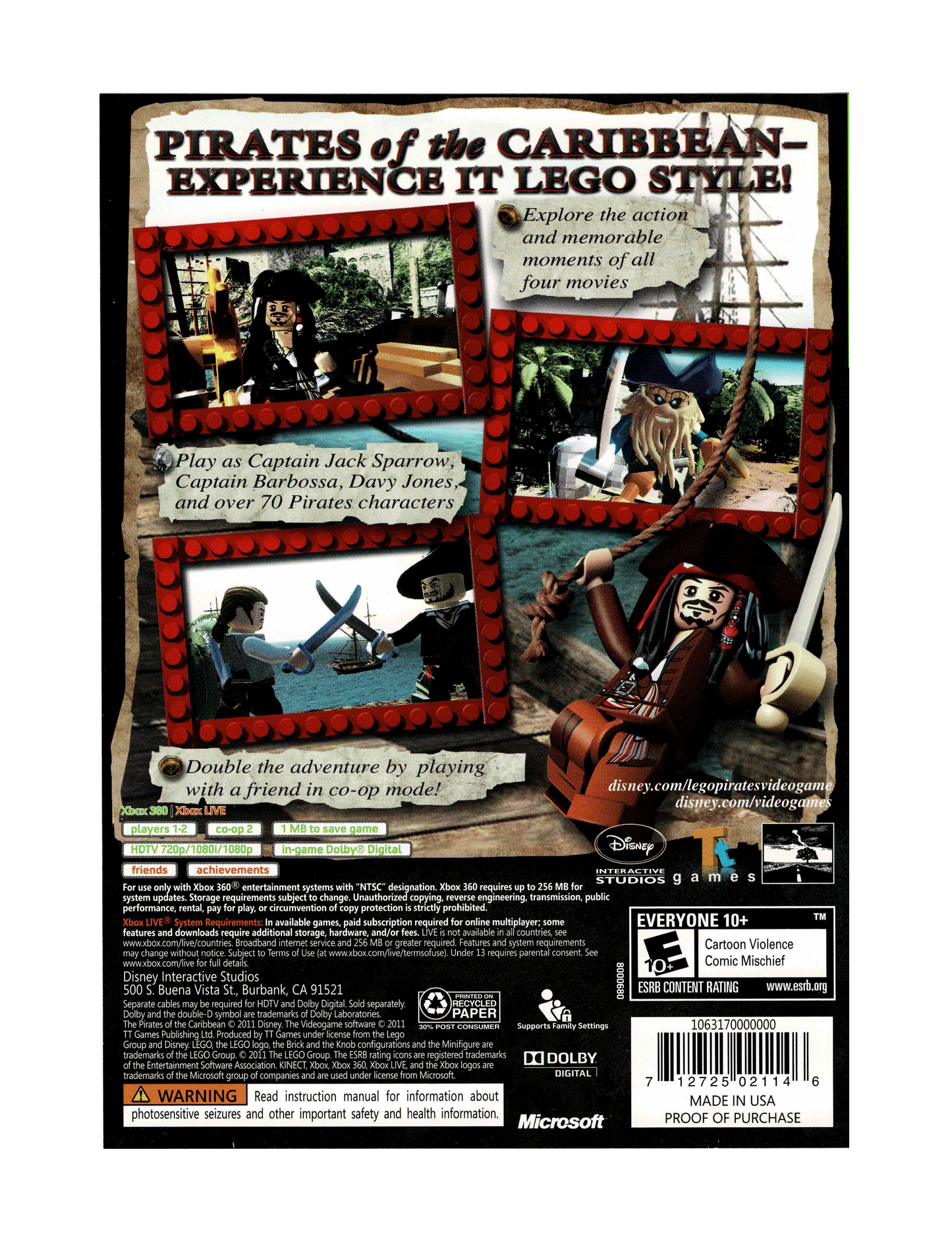 Lego Pirates of the Caribbean the Video Game (cib)