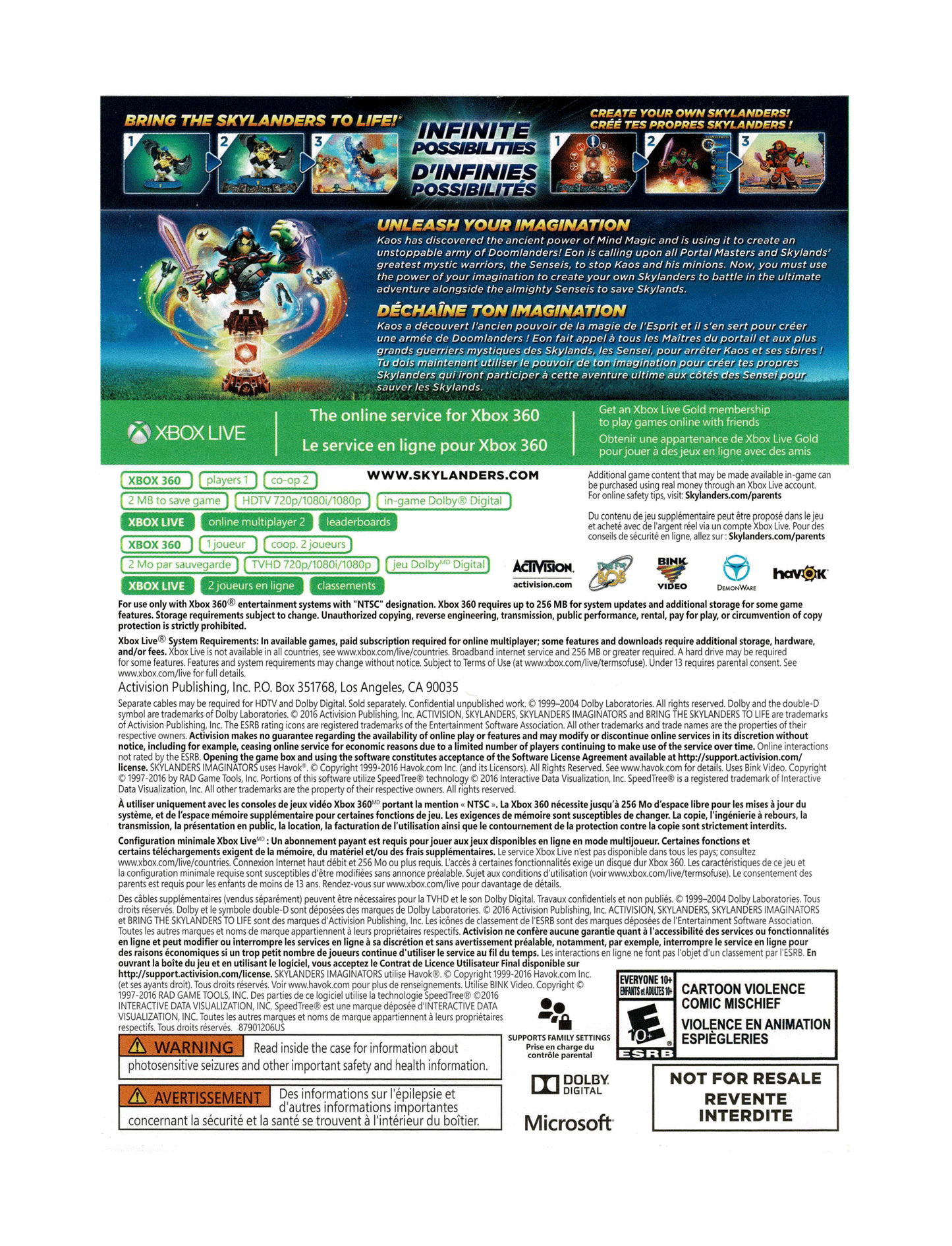 Skylanders Imaginators (cib)