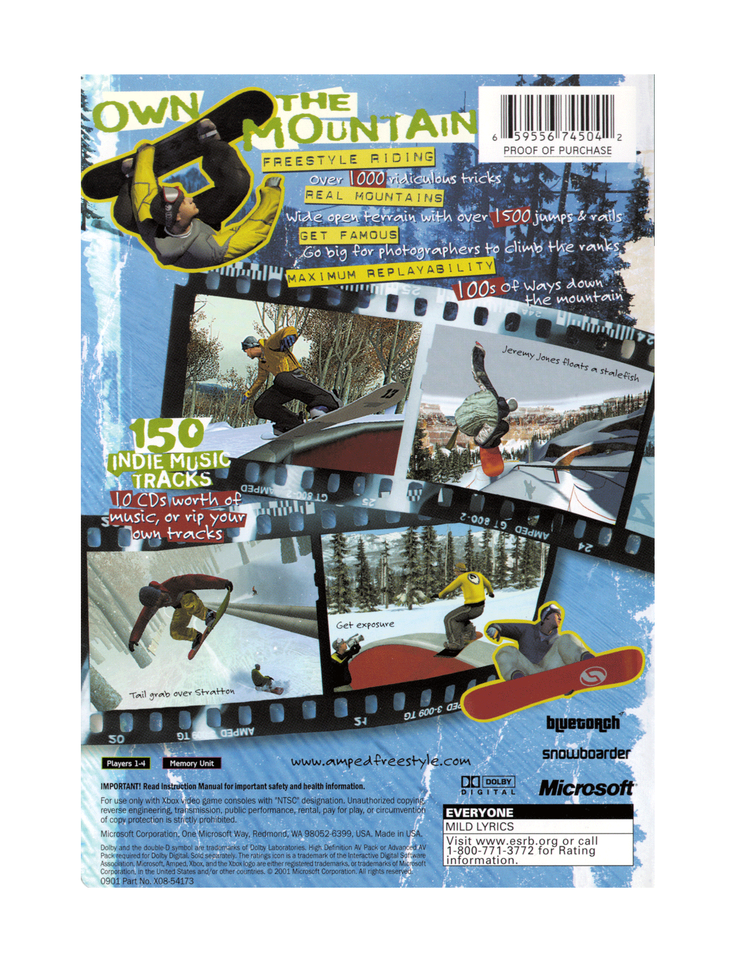 Amped Freestyle Snowboarding (cib)