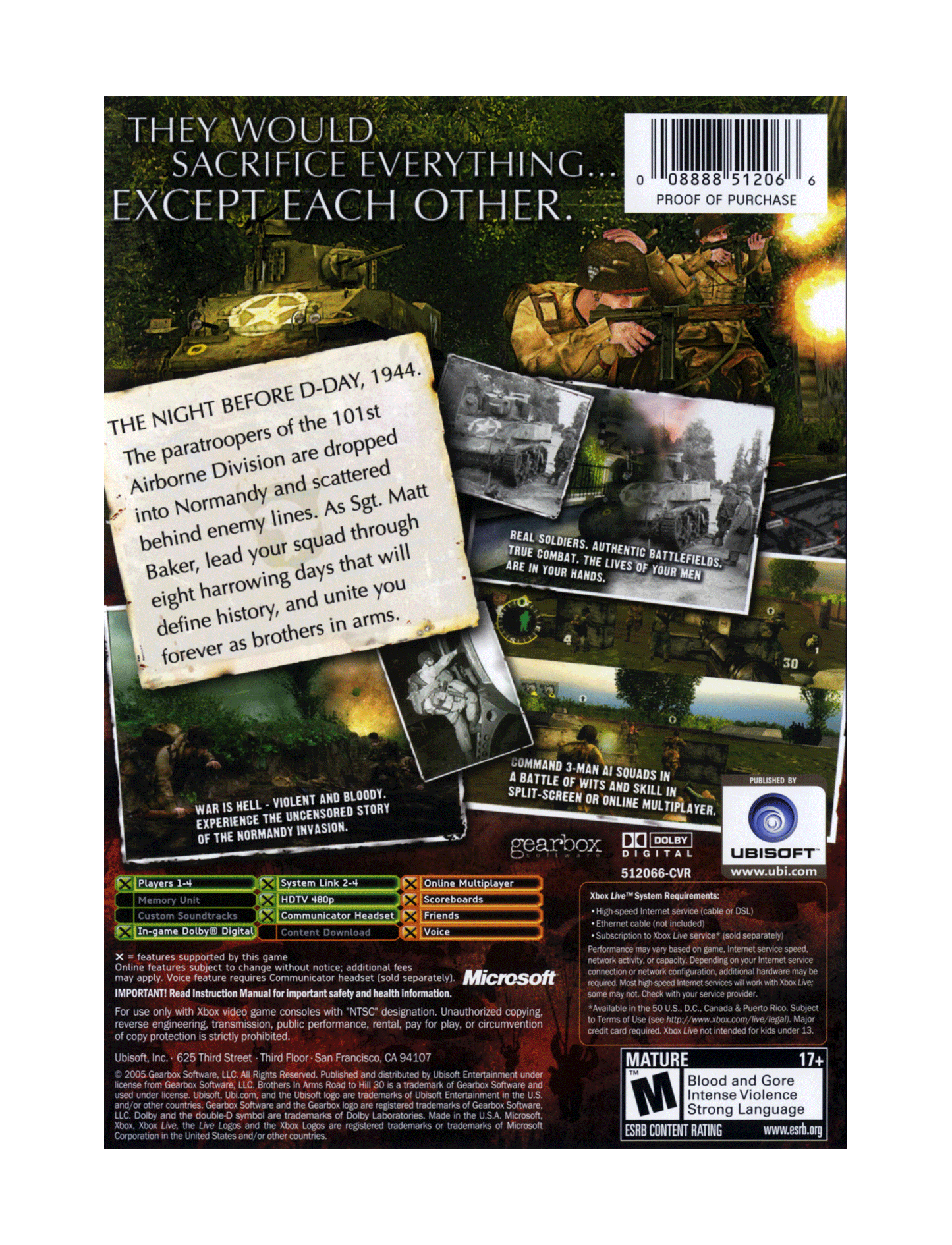 Brothers in Arms Road to Hill 30 (cib)