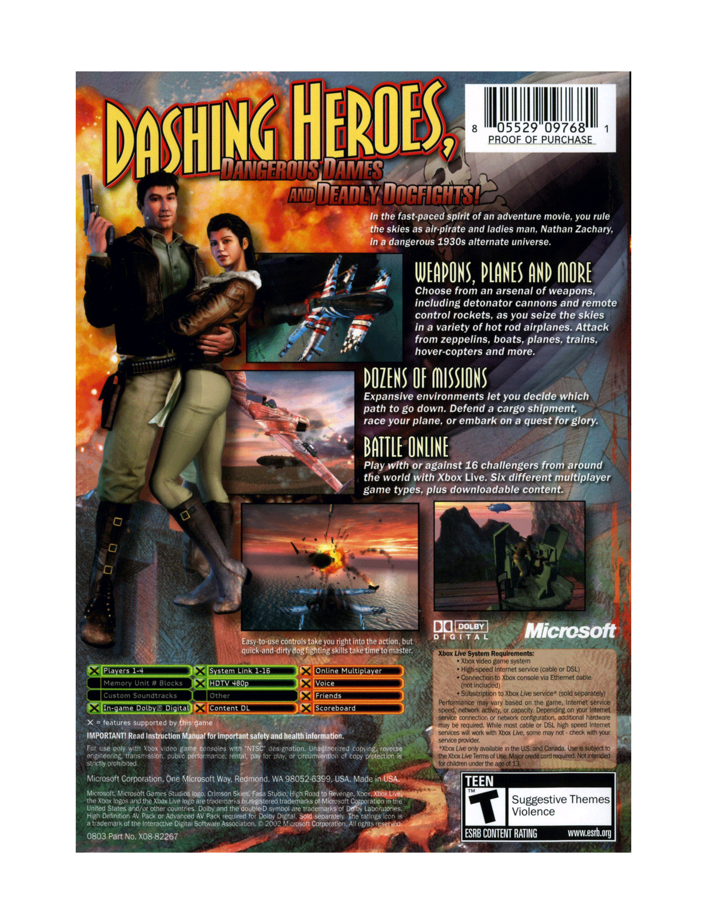Crimson Skies High Road to Revenge (cib)