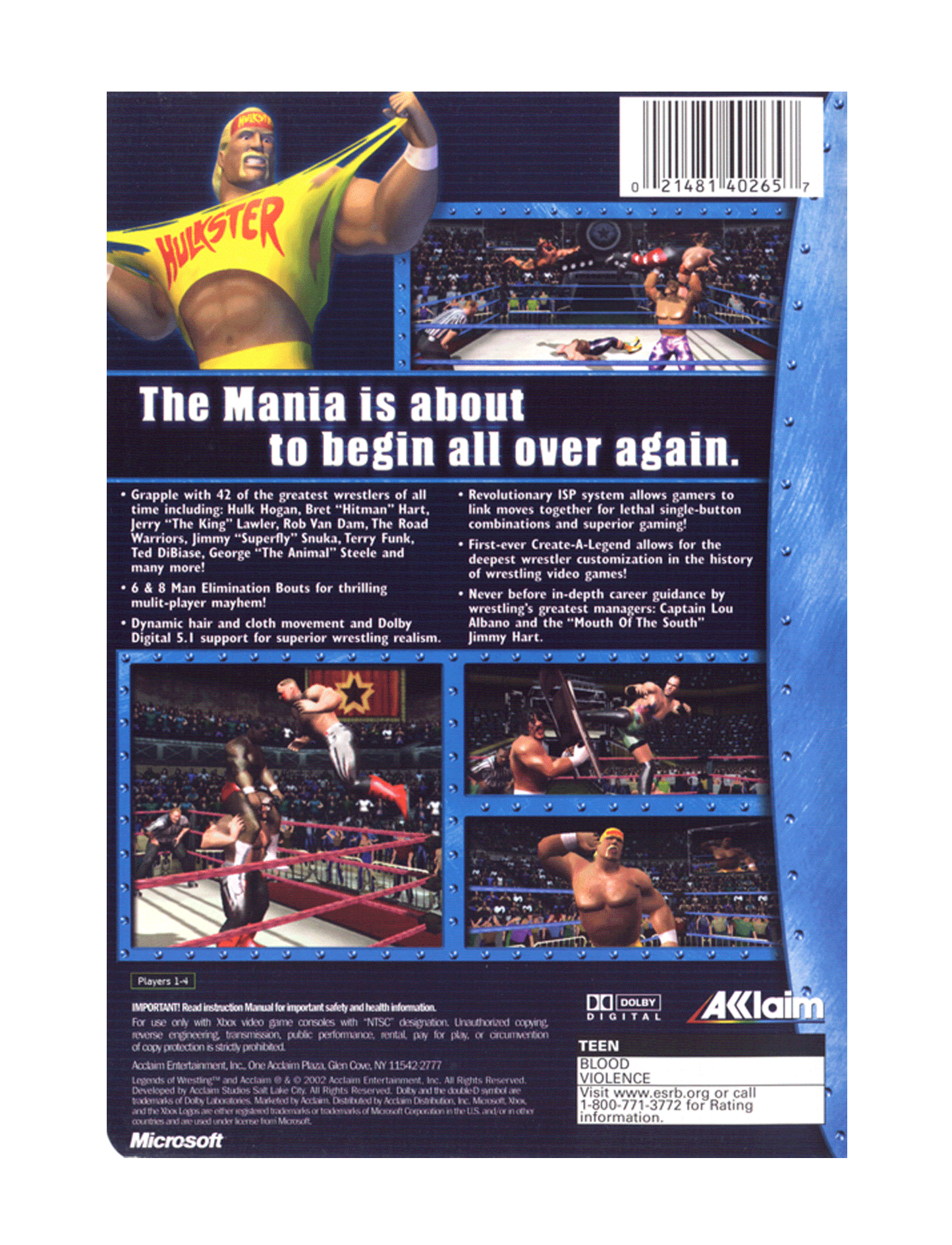Legends of Wrestling (cib)