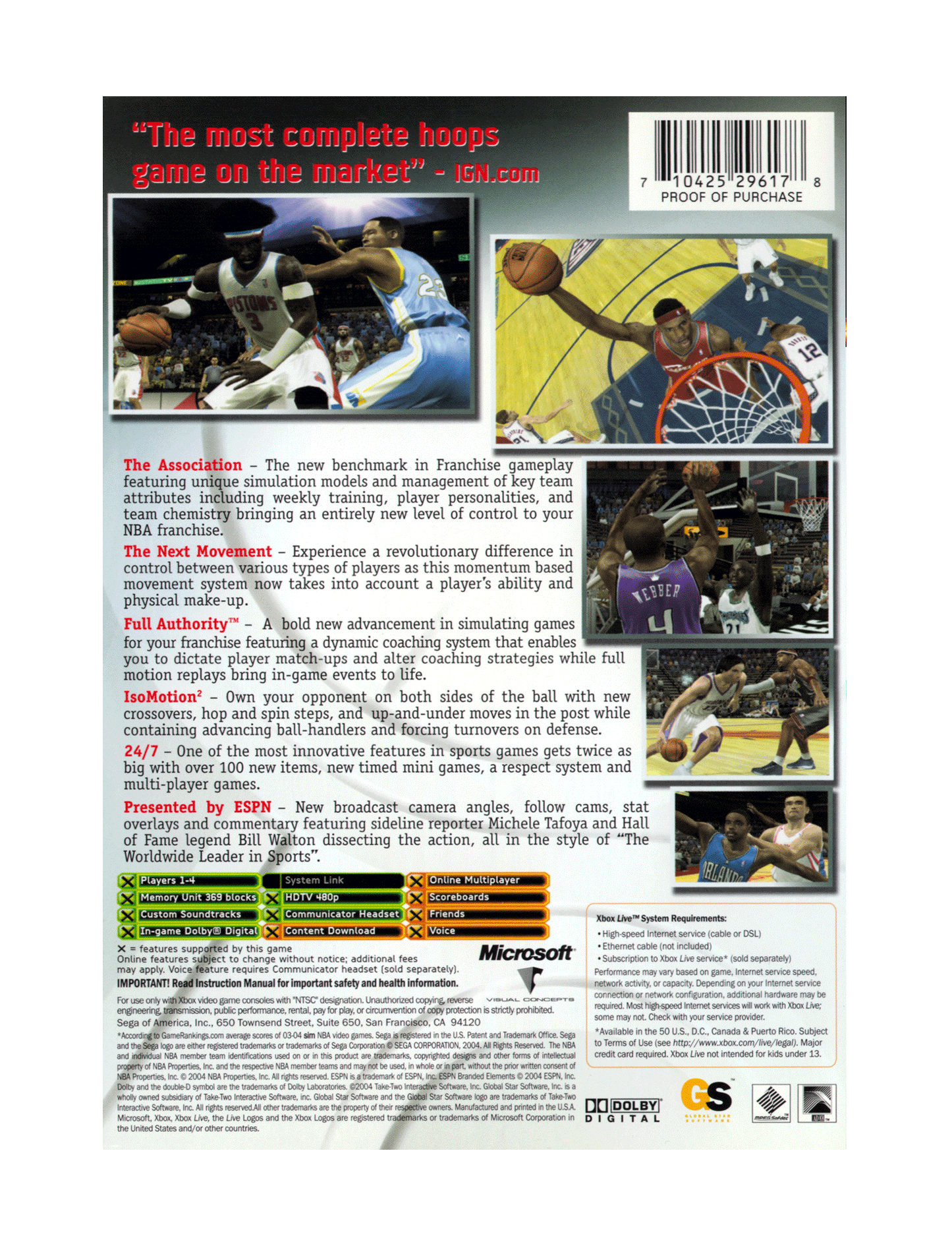 ESPN NBA 2K5 (cib)
