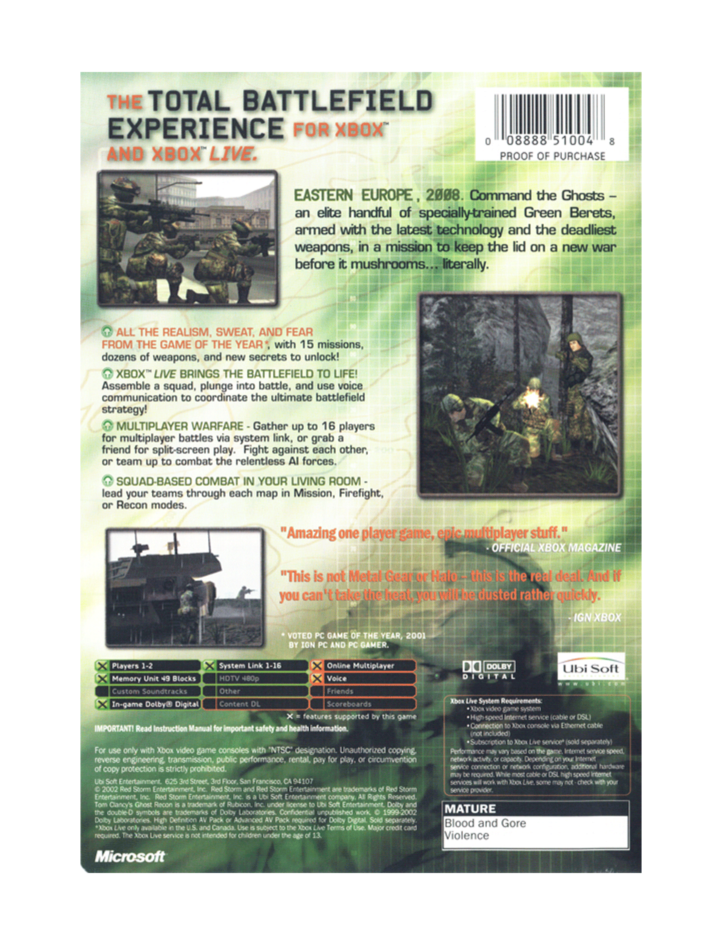 Tom Clancy's Ghost Recon (cib)