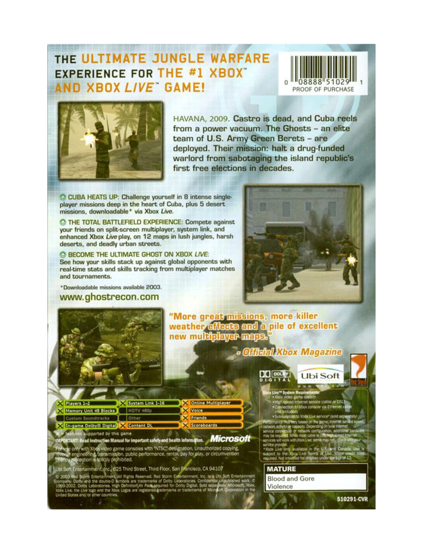 Tom Clancy's Ghost Recon: Island Thunder (cib)