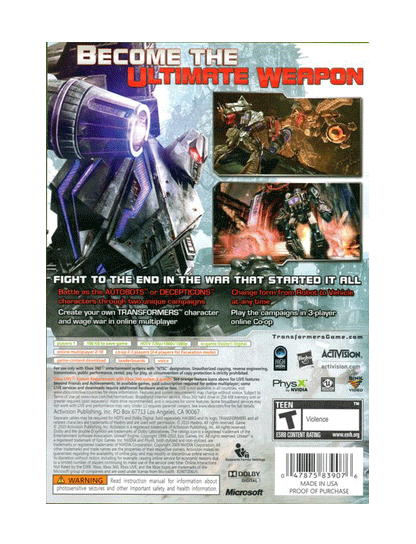 Transformers War for Cybertron (cib)