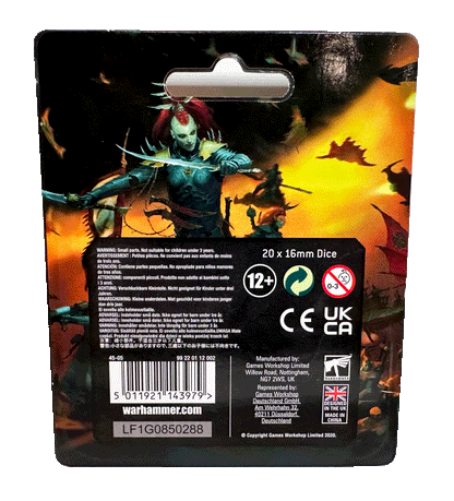 Warhammer 40K - Drukhari Dice (20 dice)