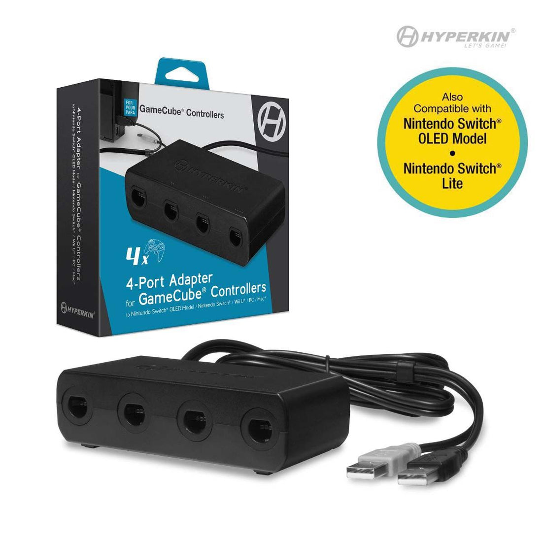 4-Port Controller Adapter for Nintendo Gamecube® Controllers – Tyton Games
