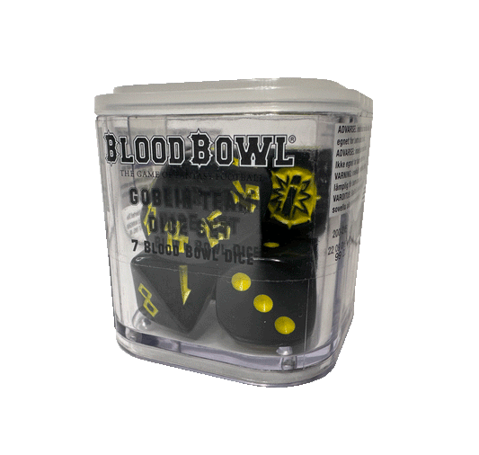 Blood Bowl - Goblin Team Dice Set (7 Dice)