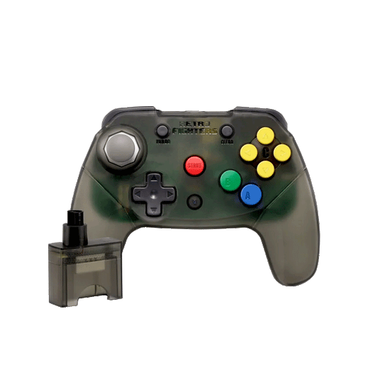 Brawler64 Wireless Edition Controller for N64 (Smoke Gray)