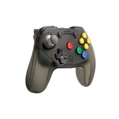 Brawler64 Wireless Edition (Smoke Gray) Controller for N64