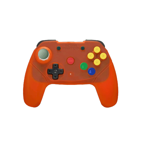 Brawler64 Wireless Edition (Translucent Orange) Controller for N64