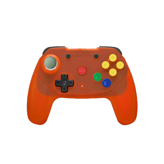 Brawler64 Wireless Edition Controller for N64 (Translucent Orange)