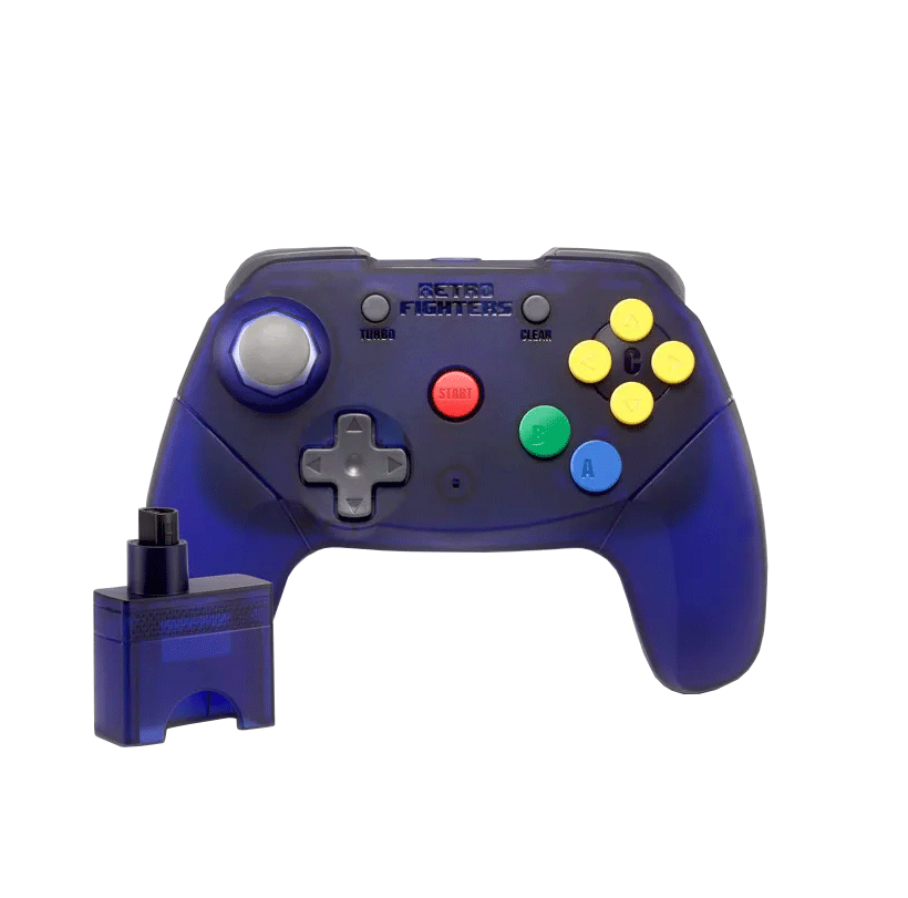 Brawler64 Wireless Edition (Grape Purple) Controller for N64