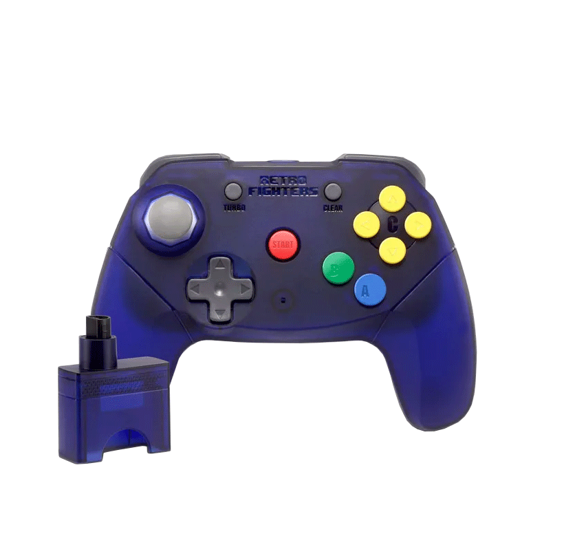 Brawler64 Wireless Edition Controller for N64 (Grape Purple)