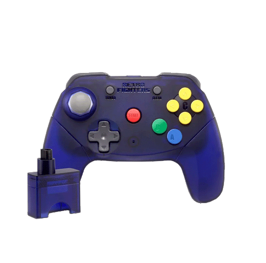 Brawler64 Wireless Edition (Grape Purple) Controller for N64