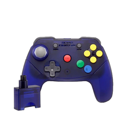 Brawler64 Wireless Edition Controller for N64 (Grape Purple)