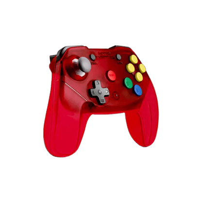 Brawler64 (Translucent Red) Wireless Edition Controller for N64