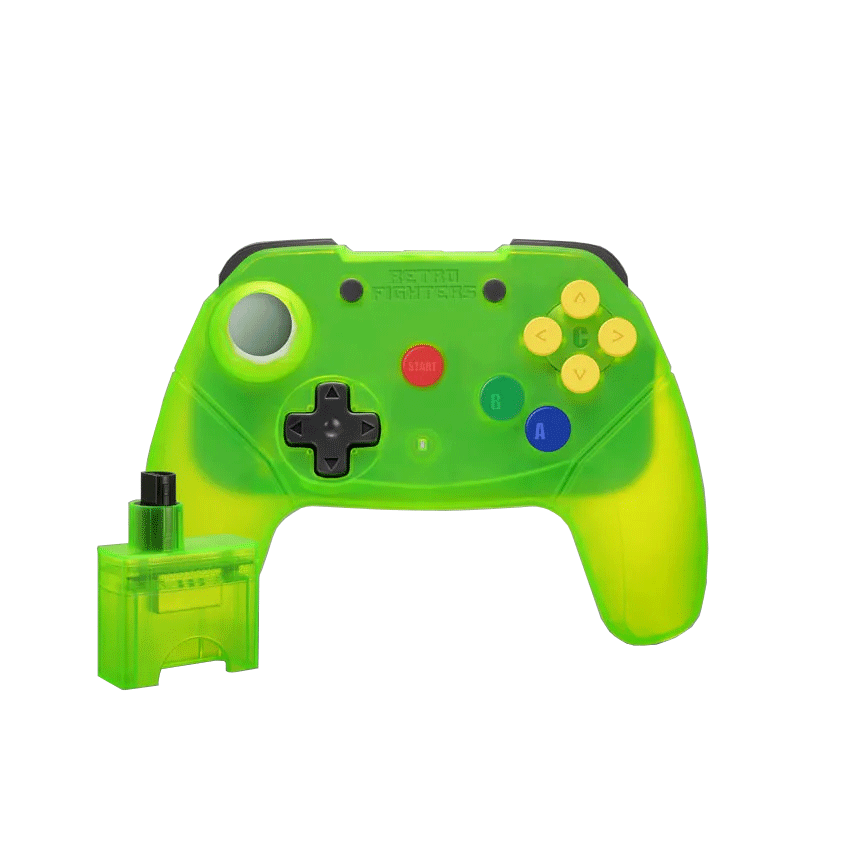 Brawler64 Wireless Edition Controller for N64 (Extreme Green) [Limited Edition]