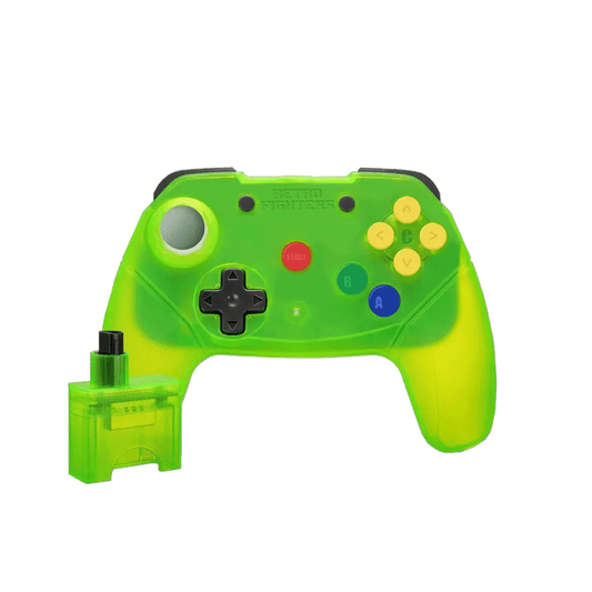 Brawler64 Wireless Edition (Extreme Green) Controller for N64 [Limited Edition]